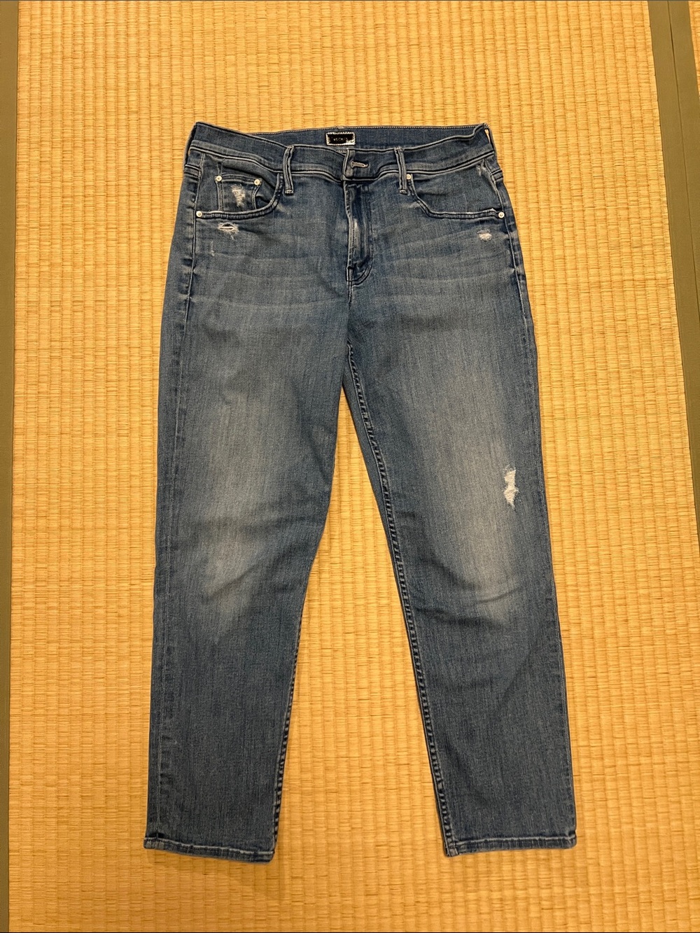 Mother Blue boyfriend jeans